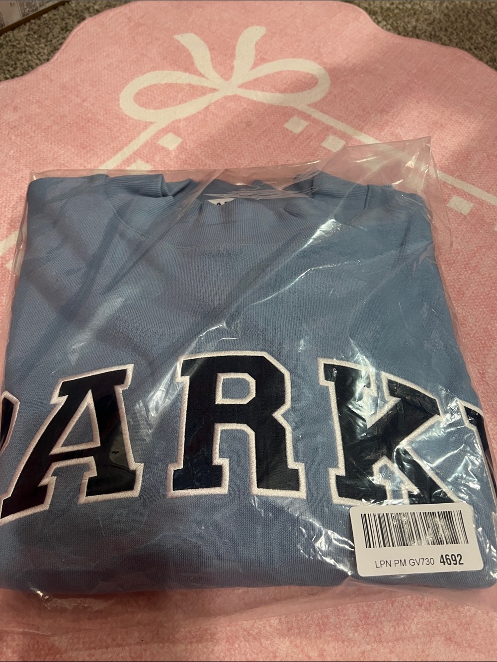 Parke Sky/Denim Mockneck in XXL